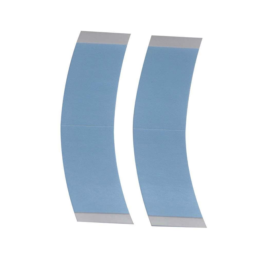Coloryoung blue double-sided wig tape strip close-up showing ease of application.