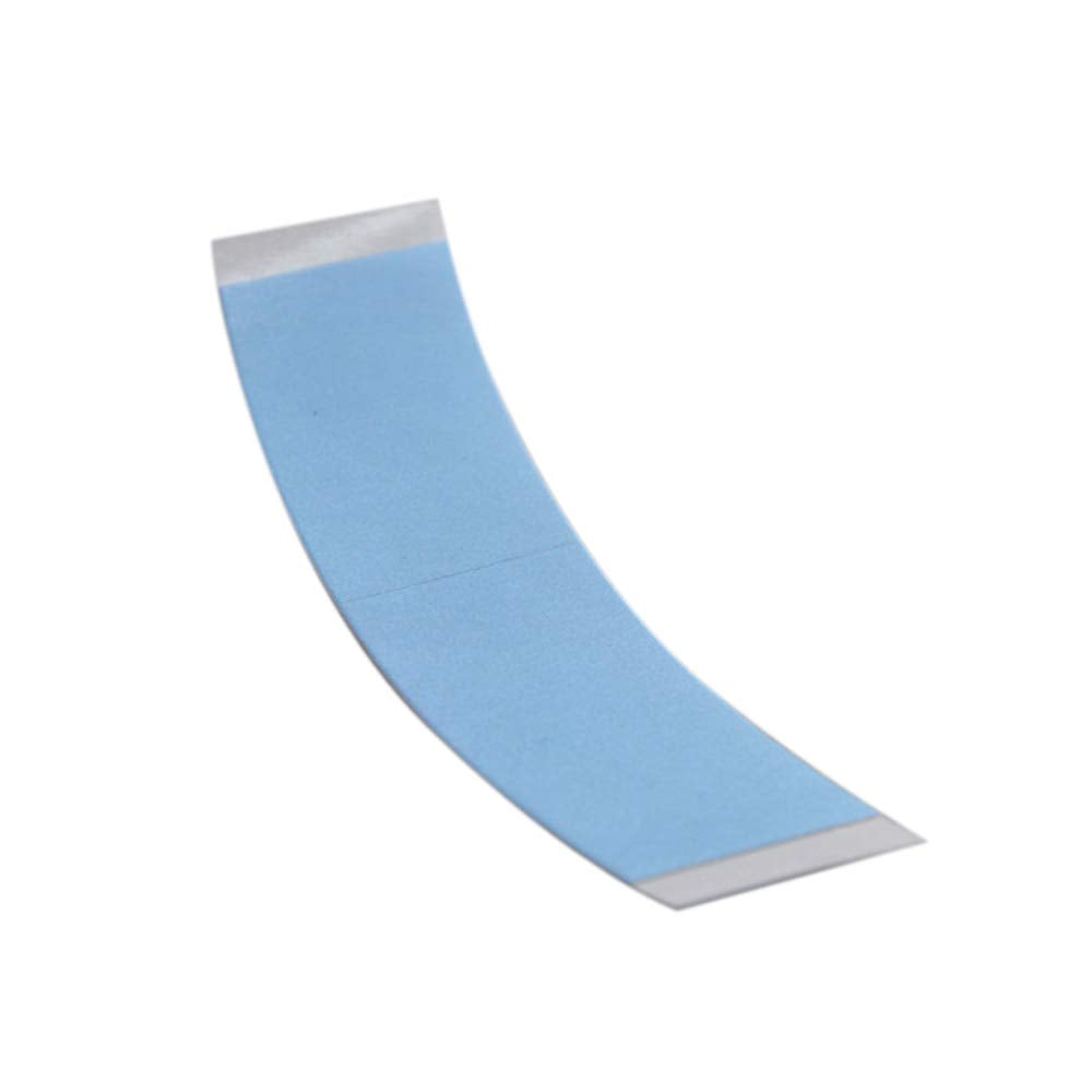 Coloryoung blue lace-wig tape in use along the scalp line for secure wear.