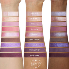 ColourPop All Amethyst Palette: look de ojos con acabado duo cromo para efecto magnético.