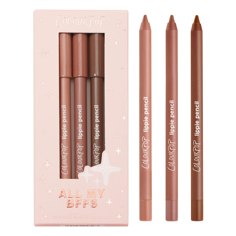 ColourPop All My BFFs Lippie Lapiz Kit: empaque elegante para regalo.