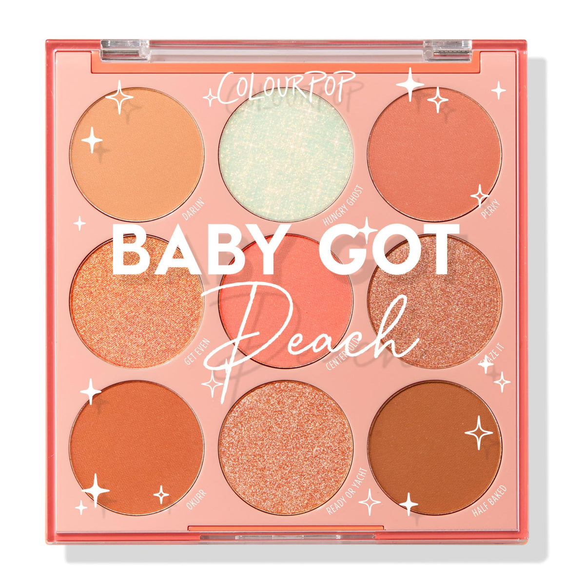 ColourPop Baby Got Peach: paleta naranja y coral con pigmentación intensa para looks vibrantes