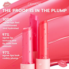 ColourPop Balsamo labial, sensación de hormigueo suave al aplicar.