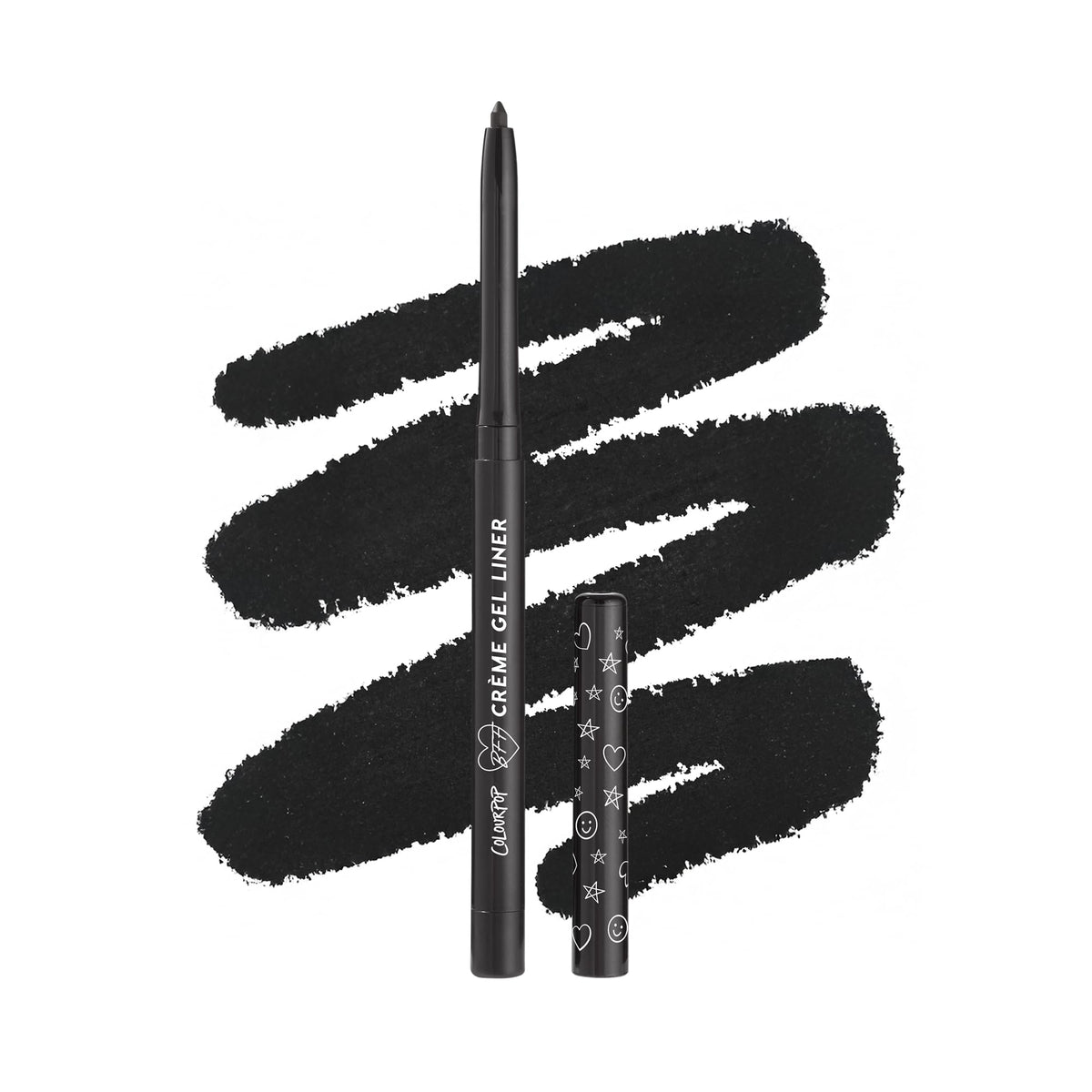 ColourPop BFF Crème Gel Liner Swerve swatch demonstrates vibrant pigment and long-lasting performance.