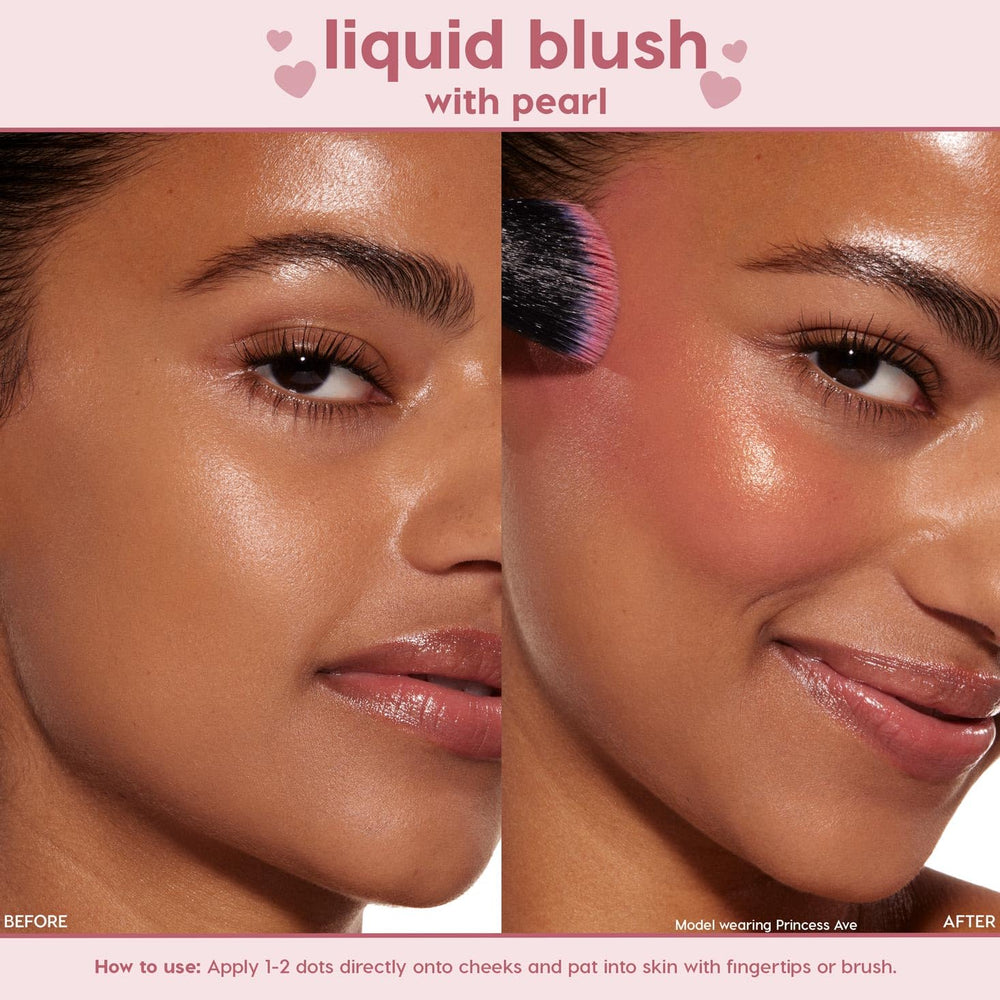 ColourPop blush líquido con niacinamida para mejorar la textura de la piel.