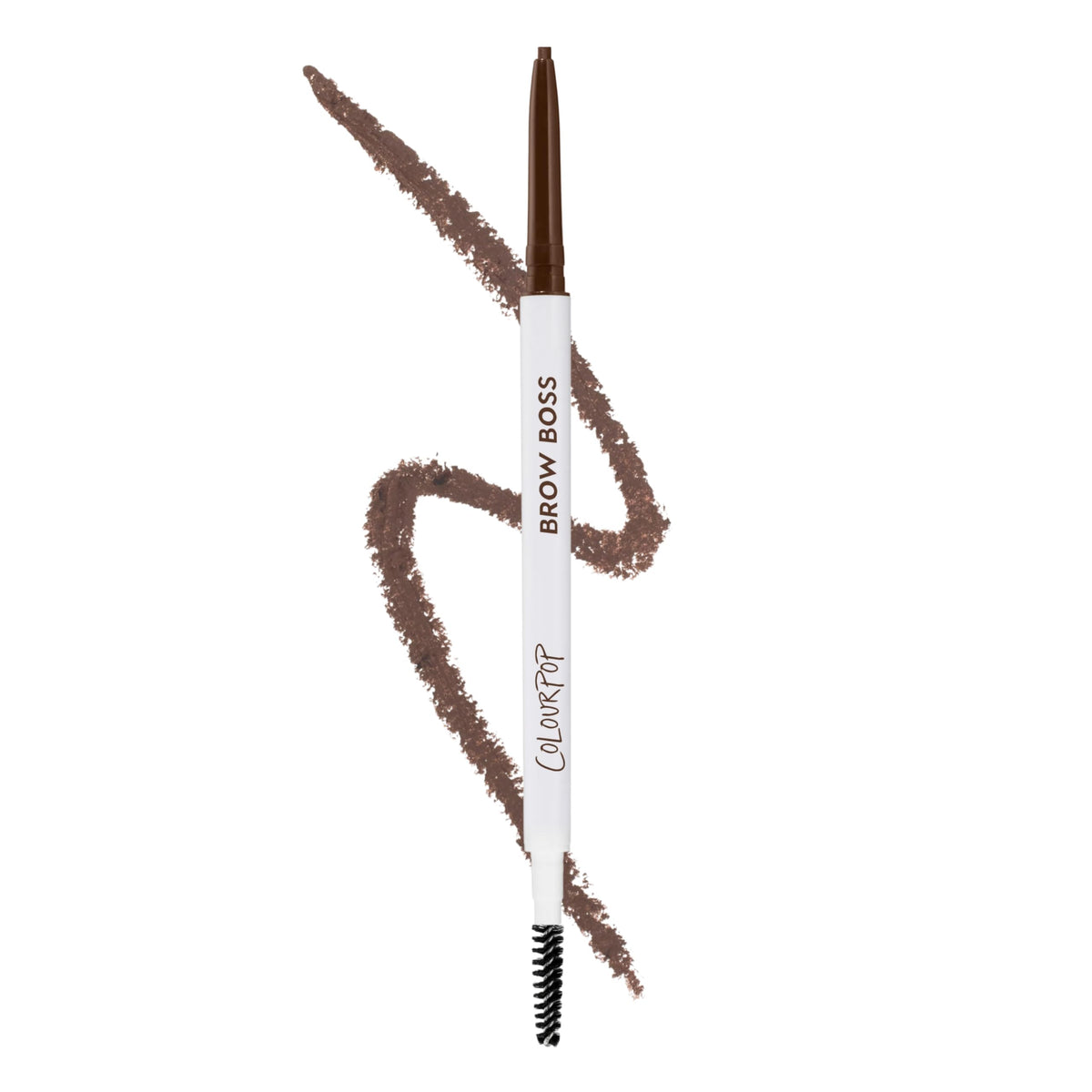 ColourPop Brow Boss Waterproof Eyebrow Pencil with precision tip for natural hair-like strokes.
