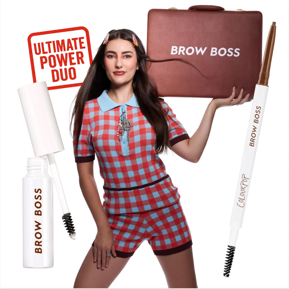 Waterproof Brow Boss resists smudging during daily activities.