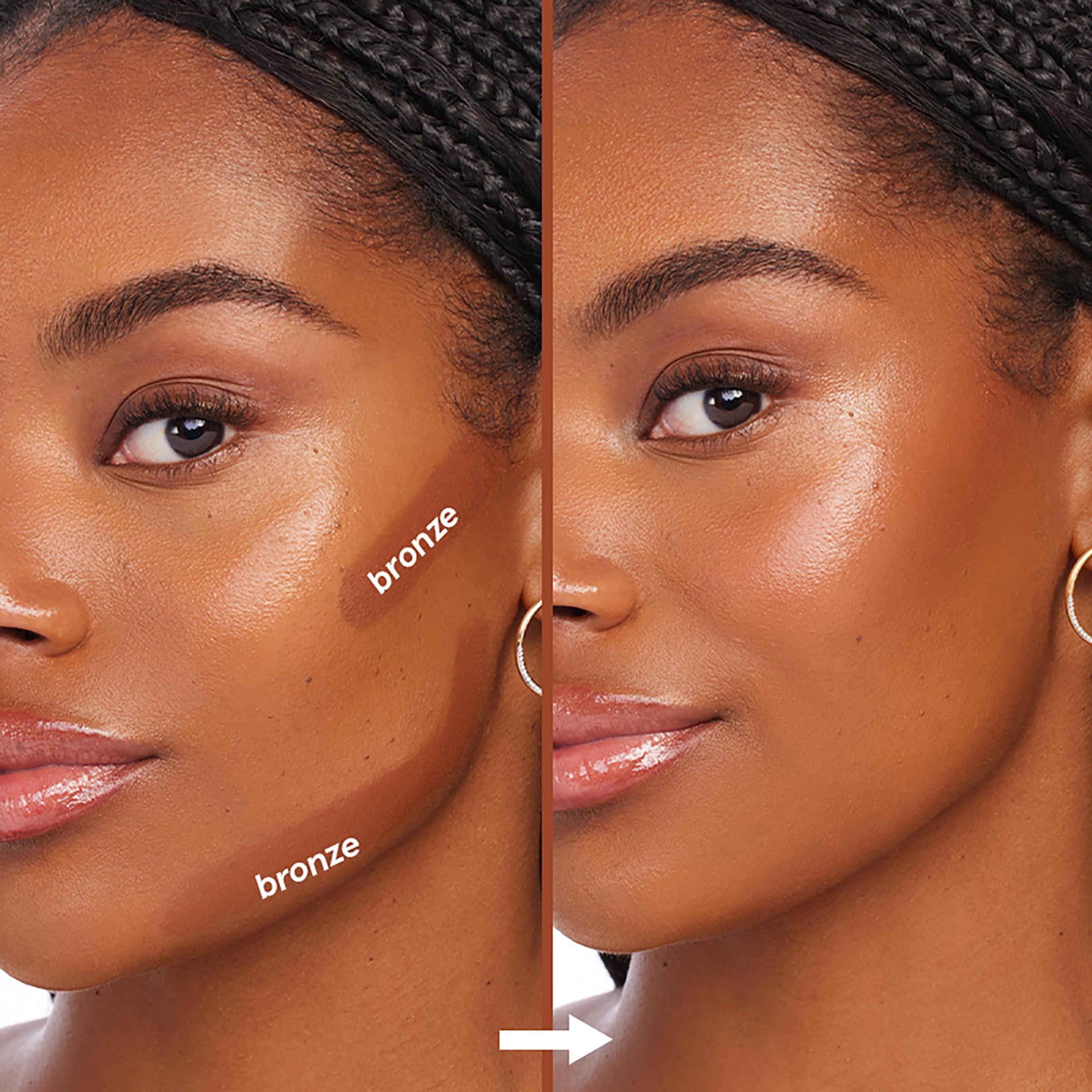 ColourPop Cream Bronzer Stick blends easily without disturbing underlying makeup.