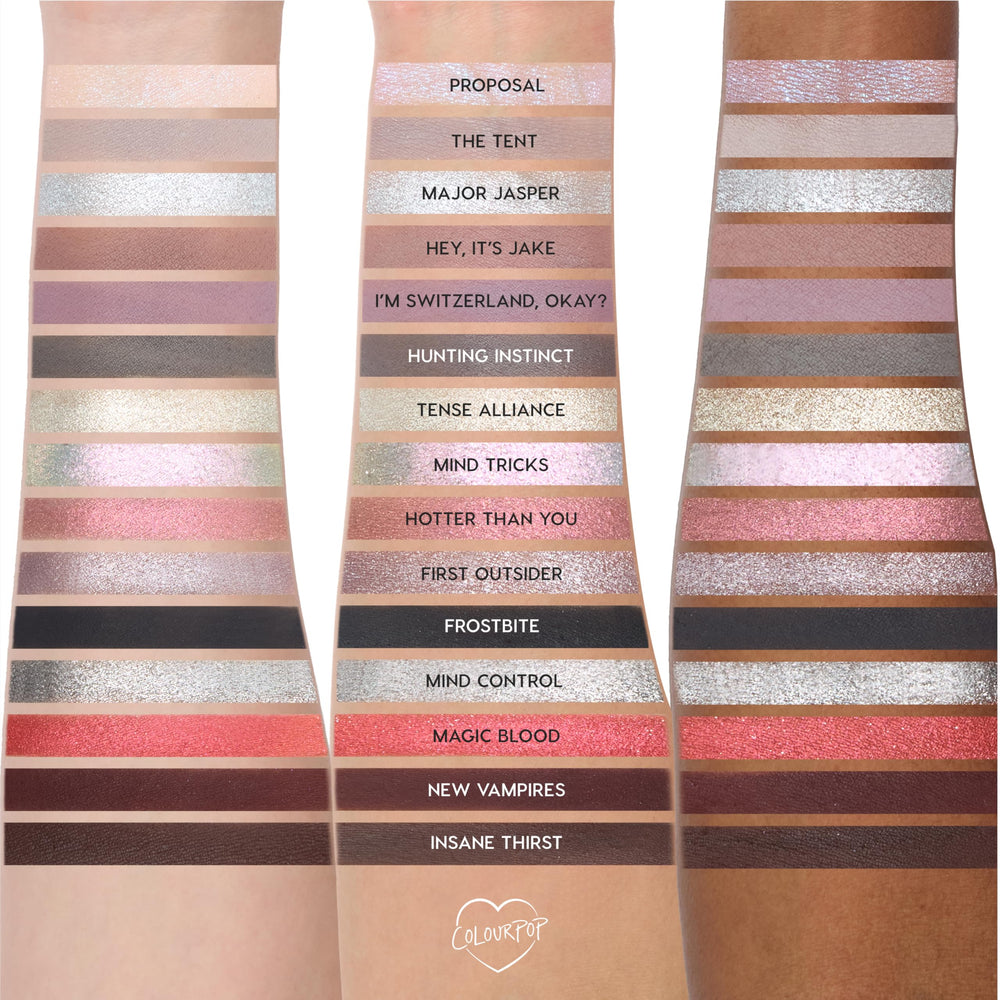 ColourPop Eclipse application shows easy layering and smooth blending.