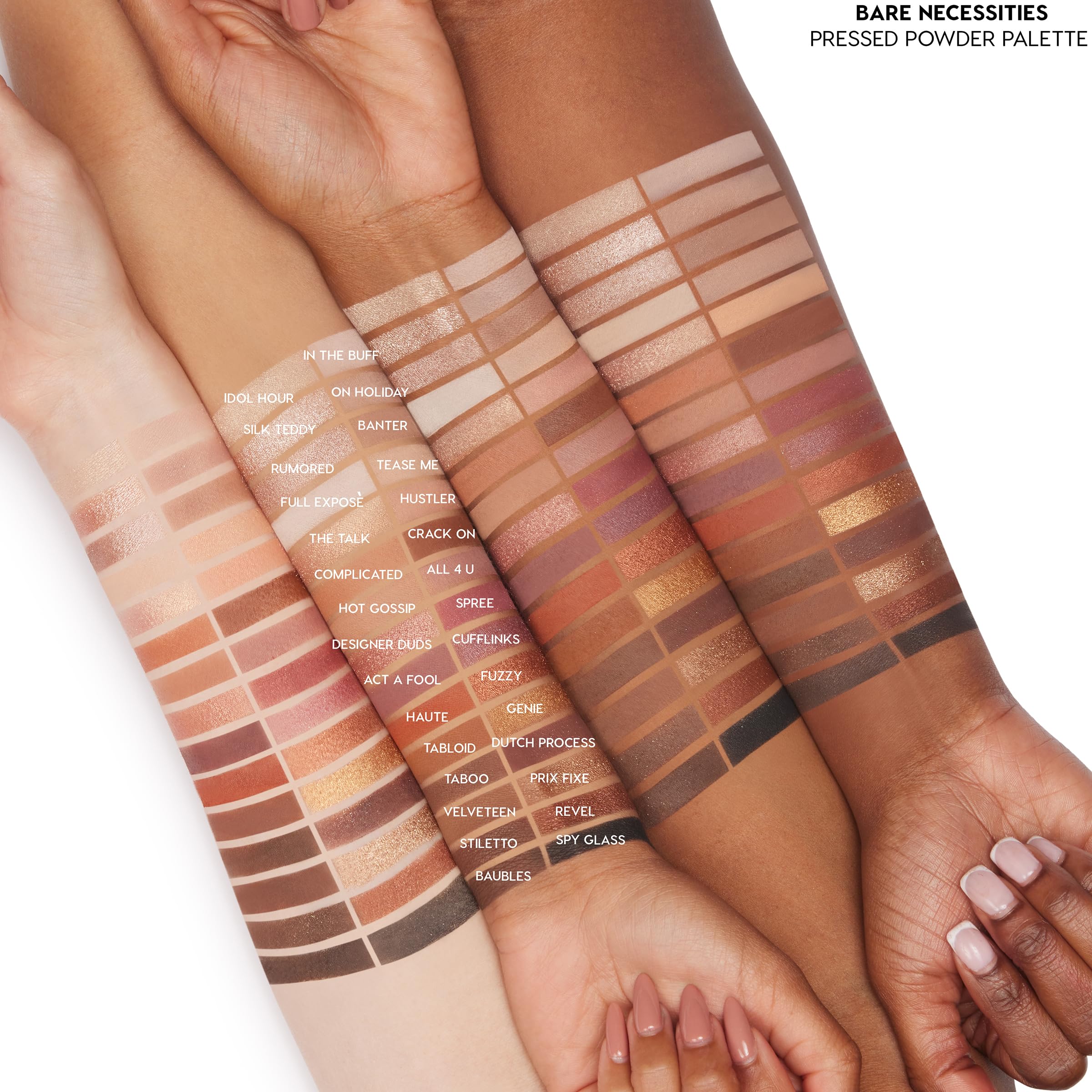 ColourPop Bare Necessities matte sparkle shade adds gentle shimmer to lids.