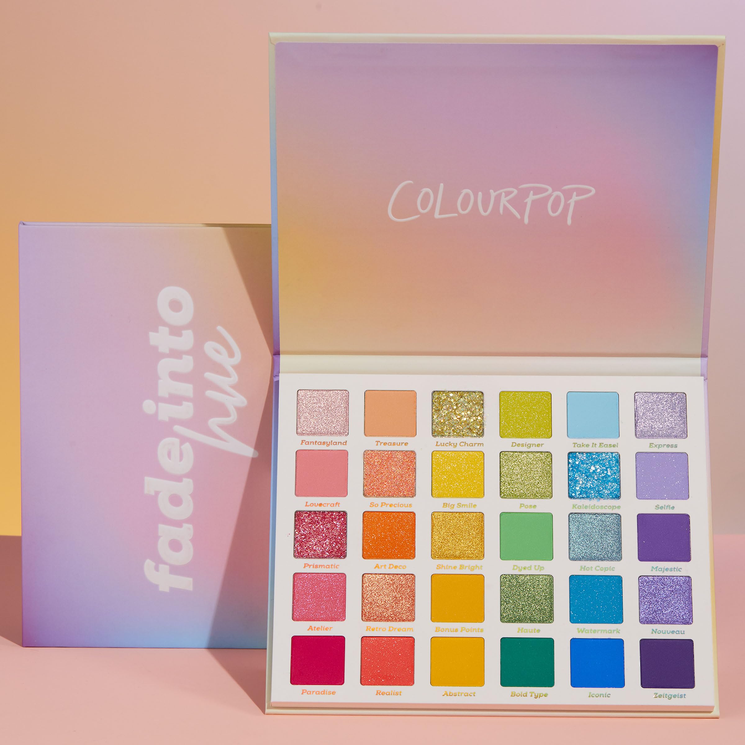 ColourPop Fade Into Hue day-to-night look idea with transitions.