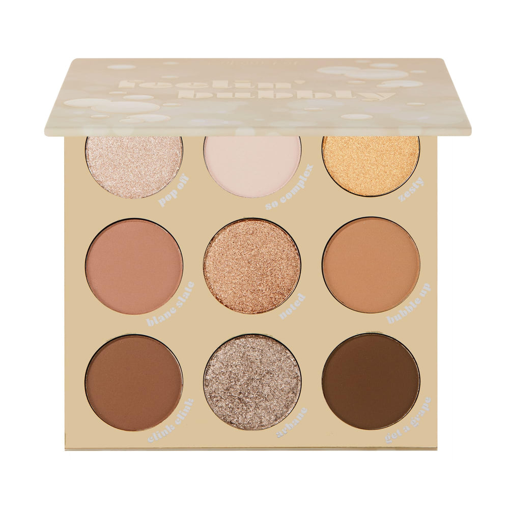 ColourPop Feelin' Bubbly, paleta frente para estilos brillantes y festivos.