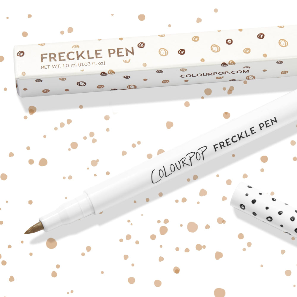 ColourPop Freckle Pen packaging highlighting a compact, travel-friendly design.
