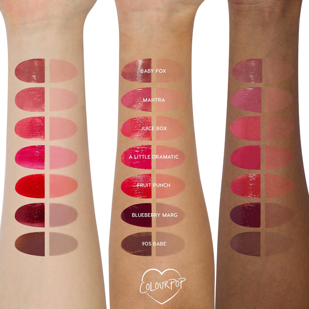 ColourPop HydraPop centre-gradient application for a soft mouth tint.