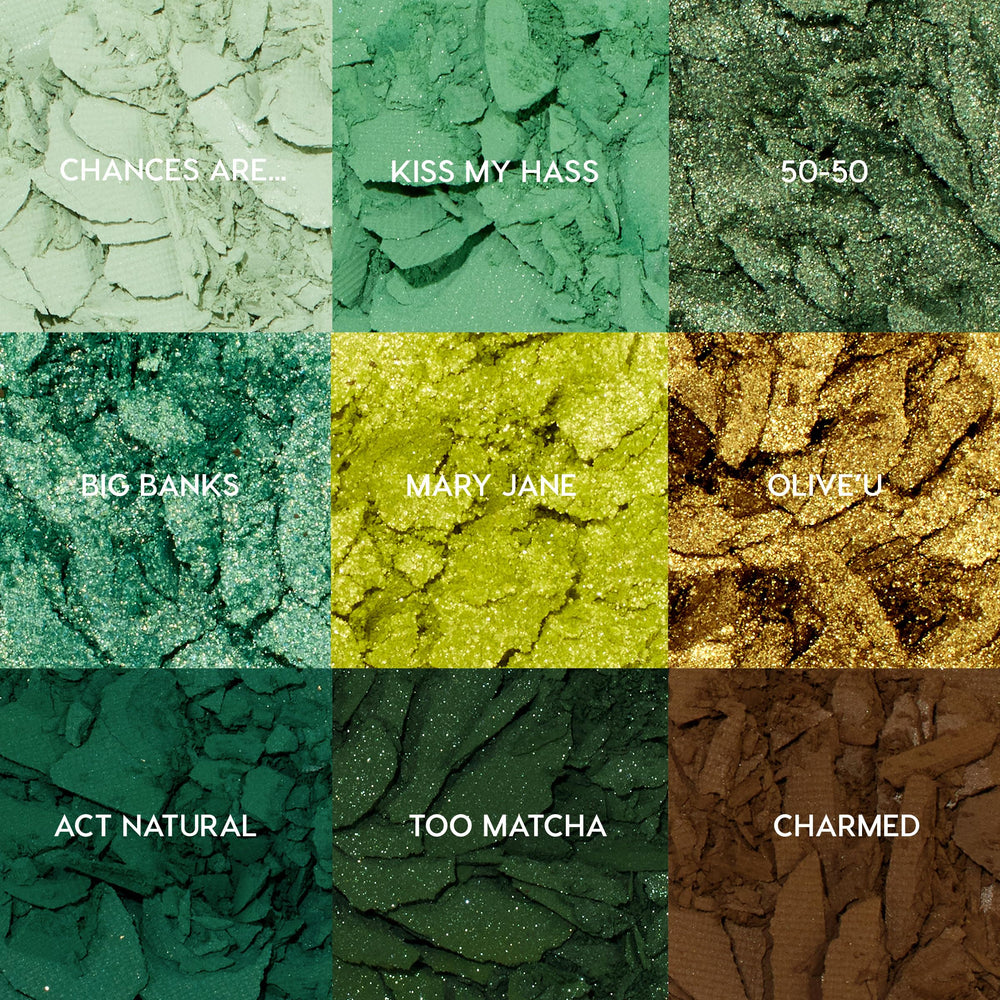 ColourPop Just My Luck delineado verde definido y preciso