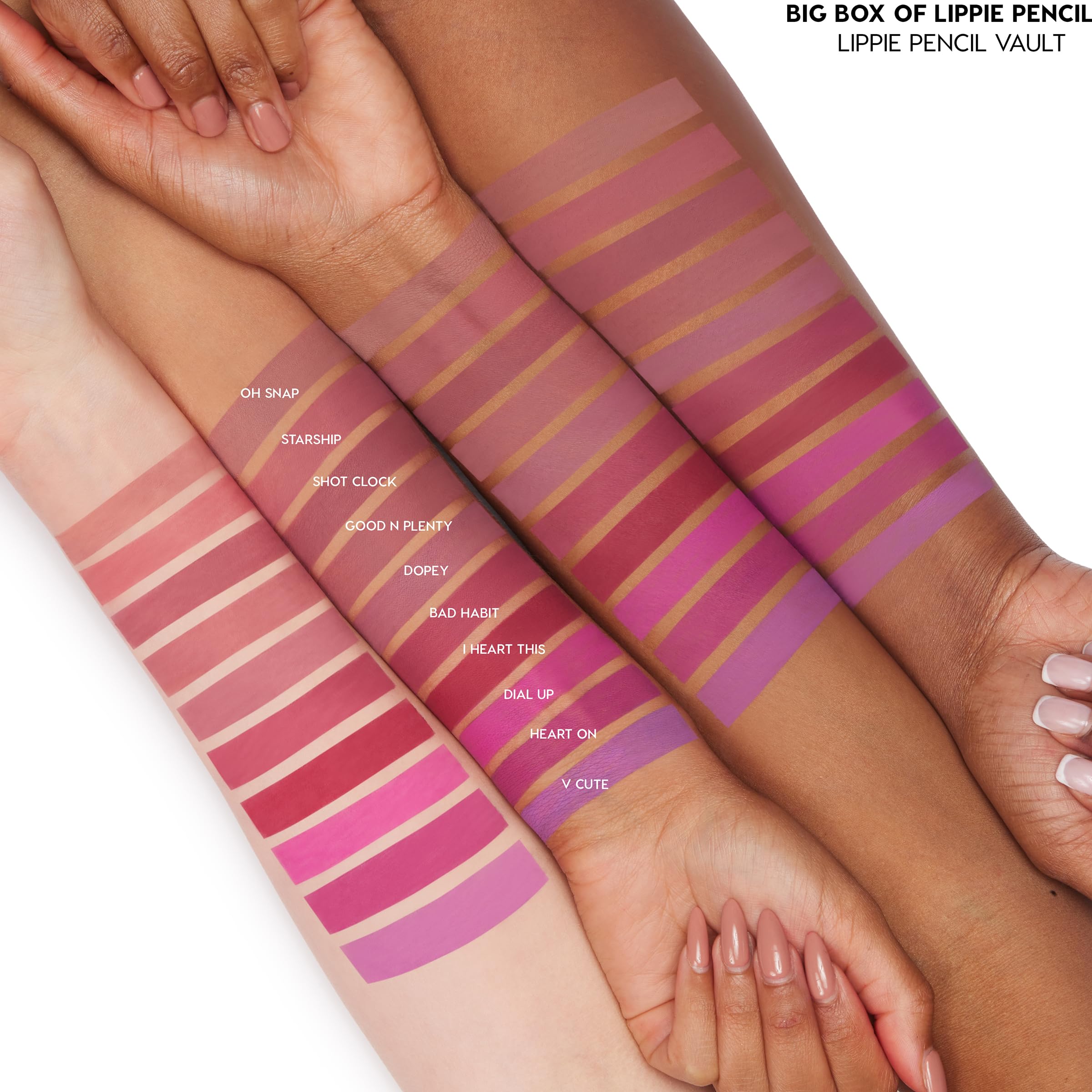 Close-up of ColourPop Lippie Oh Snap tip for sharp lines.