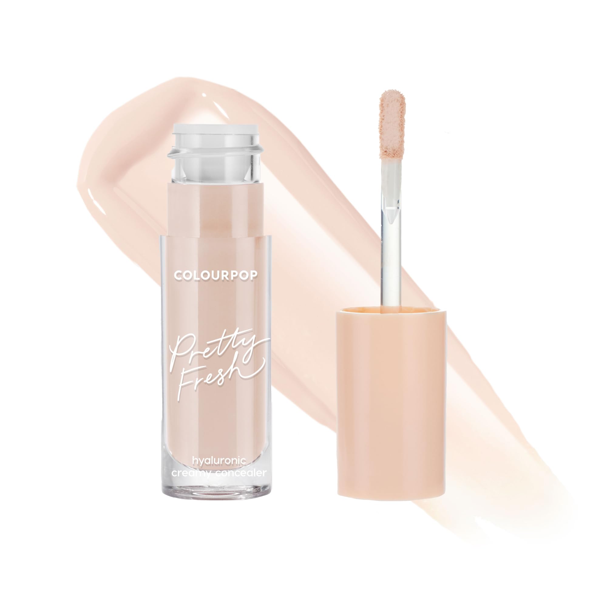ColourPop Pretty Fresh concealer tube close-up showing hydrating formula for natural finish