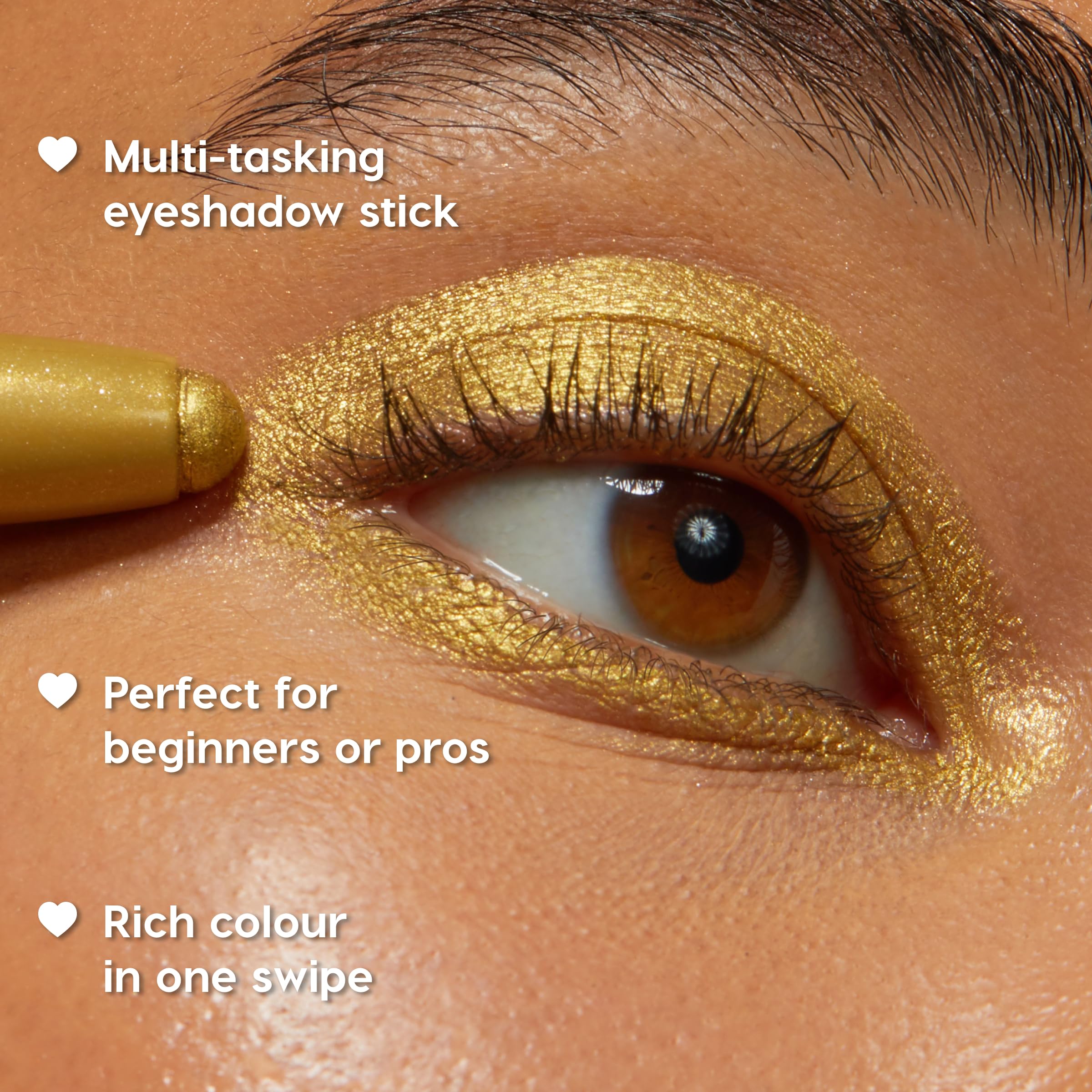 ColourPop Rose Goals Shadow Stix application on the lid for quick color swipe.