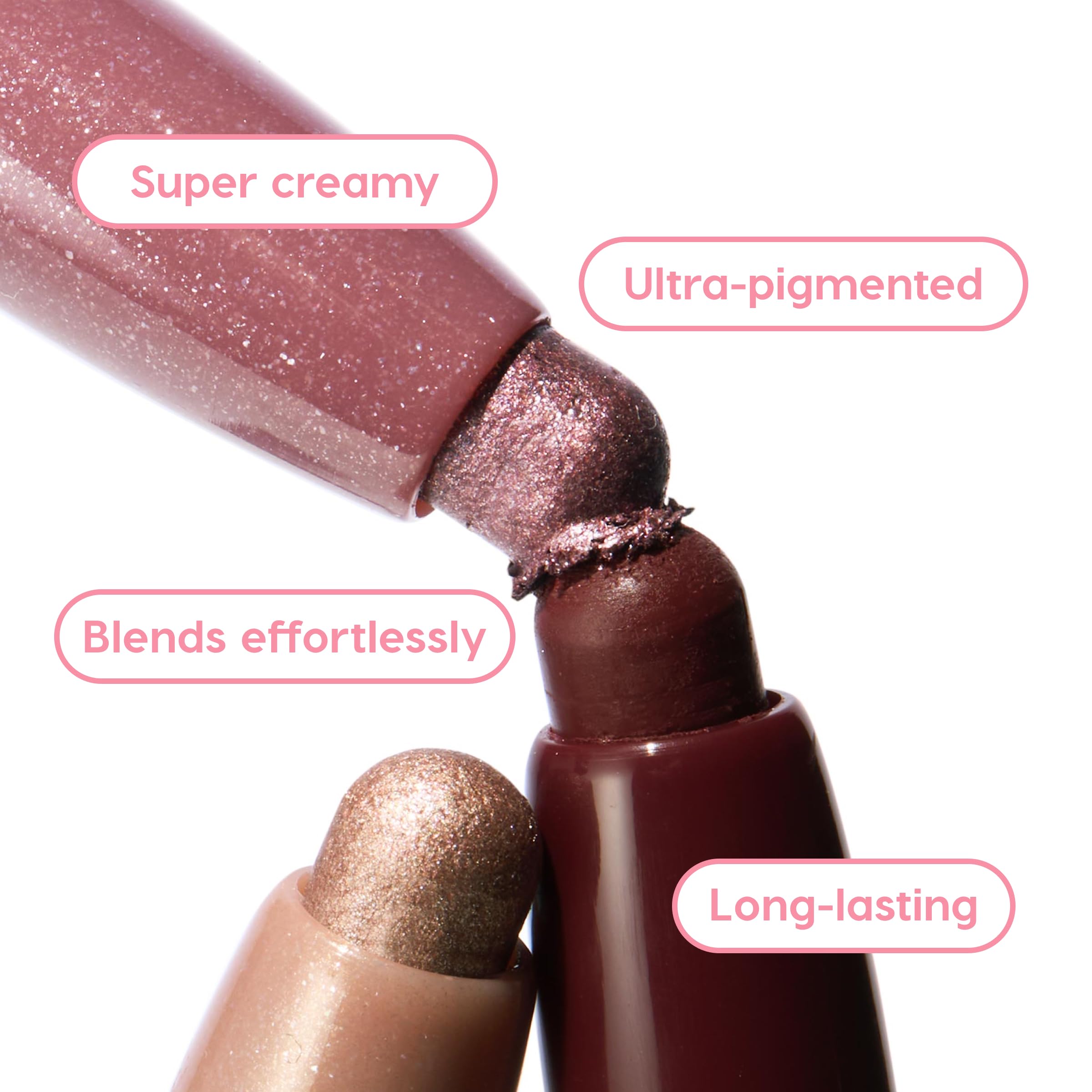 ColourPop Rose Goals Shadow Stix crease-resistant wear for all-day look.