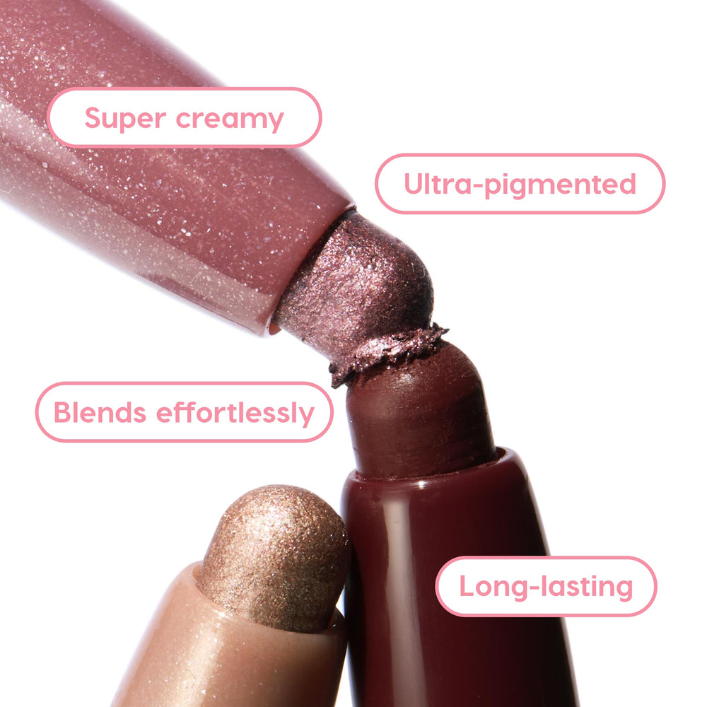 ColourPop Rose Goals Shadow Stix crease-resistant wear for all-day look.
