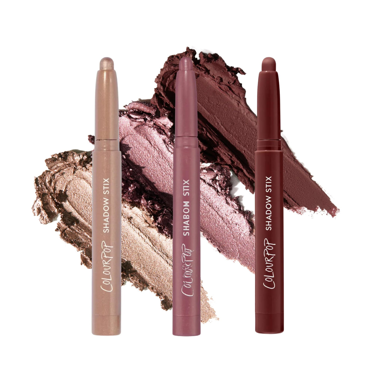 ColourPop Rose Goals Shadow Stix Socialite icy taupe for subtle, bright lids.
