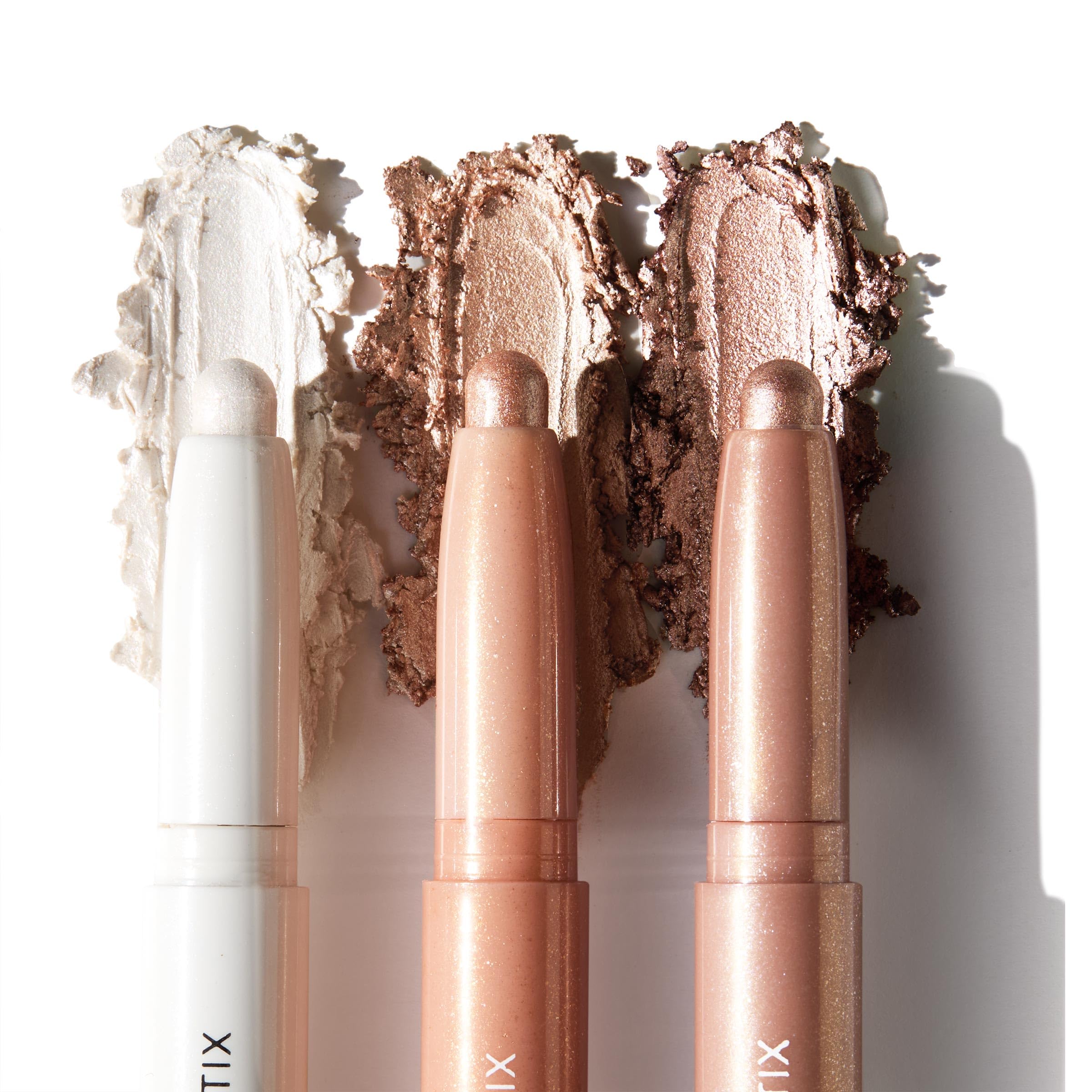ColourPop Shadow Stix Cold Girl icy white swatch with bright payoff.