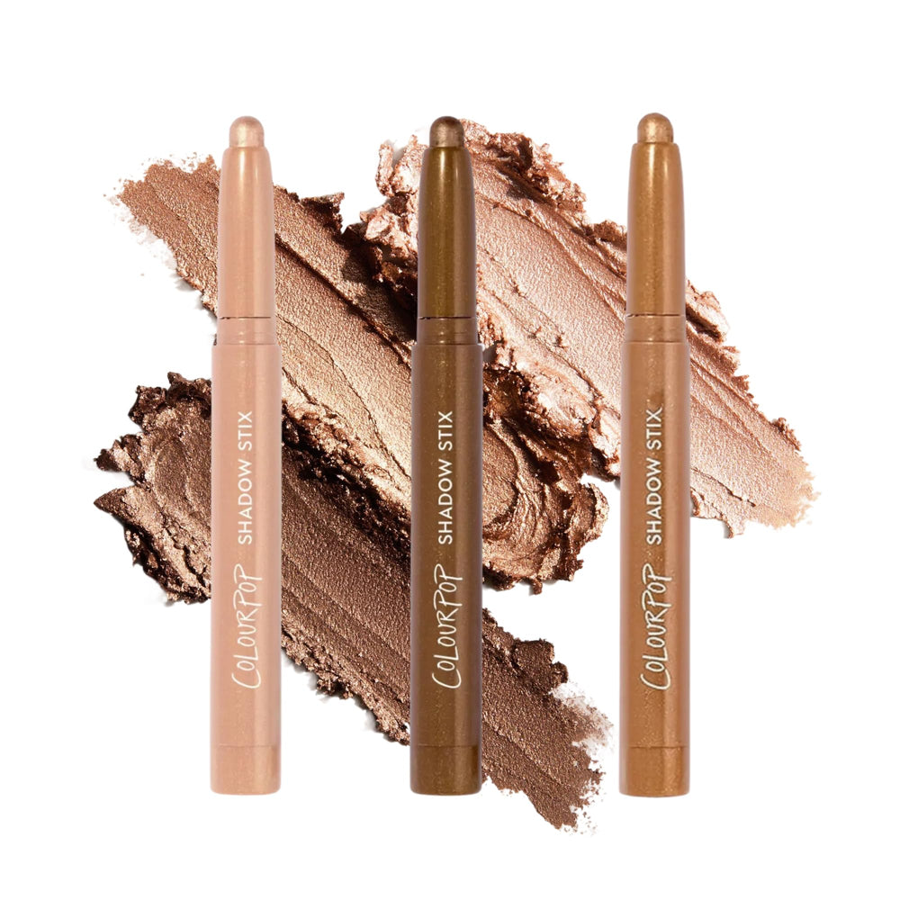 ColourPop Shadow Stix Honey BB swatch, warm champagne shimmer for bright lids.