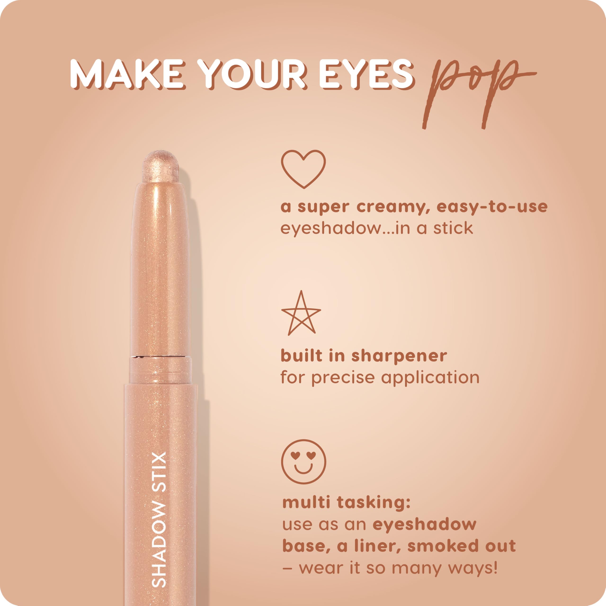 ColourPop Shadow Stix shadow-base-liner versatility on eyelid for multiple looks