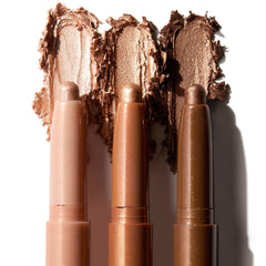 ColourPop Shadow Stix Quokka swatch, cool bronze for definition and depth.