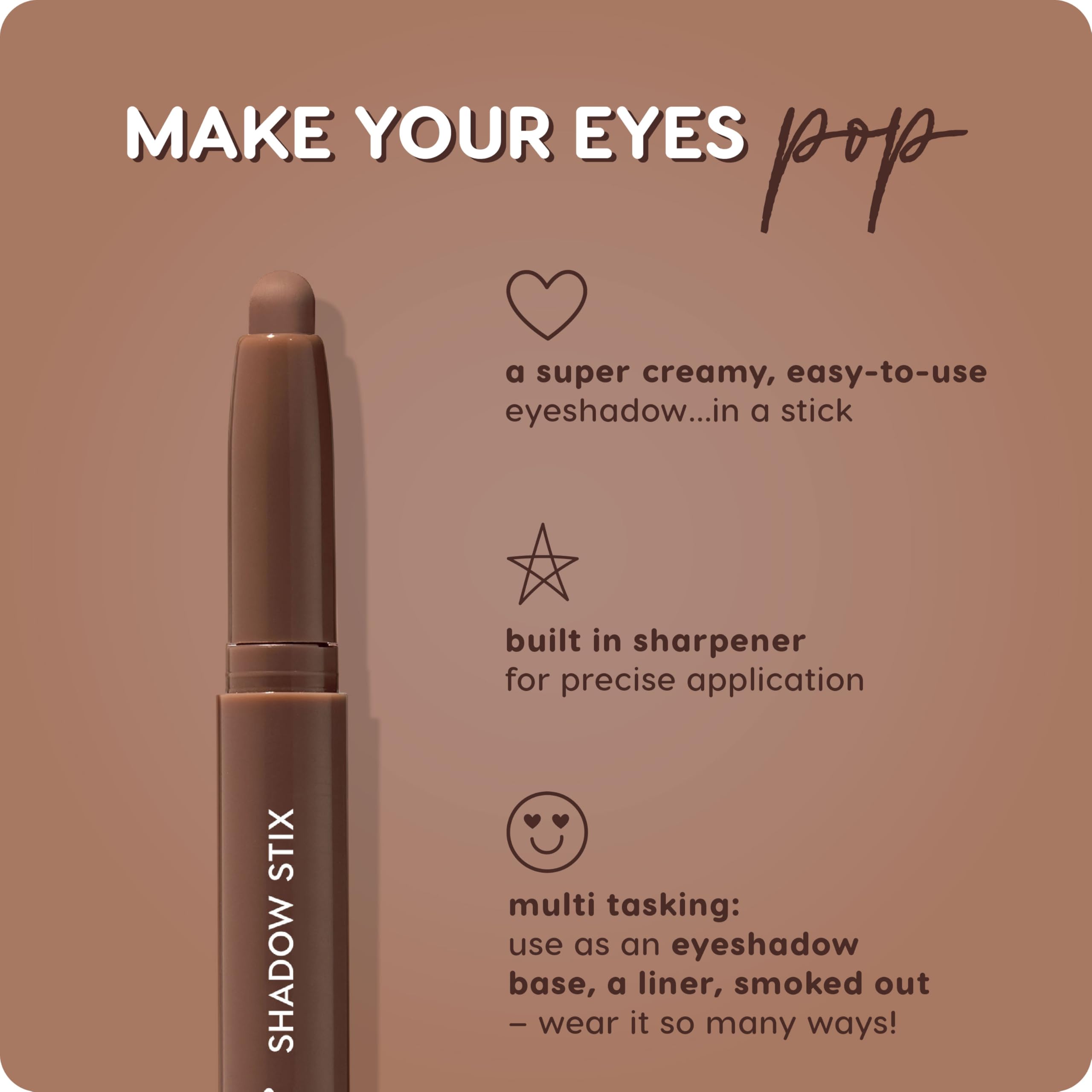 ColourPop Shadow Stix Walnut Ave precision tip for clean edges