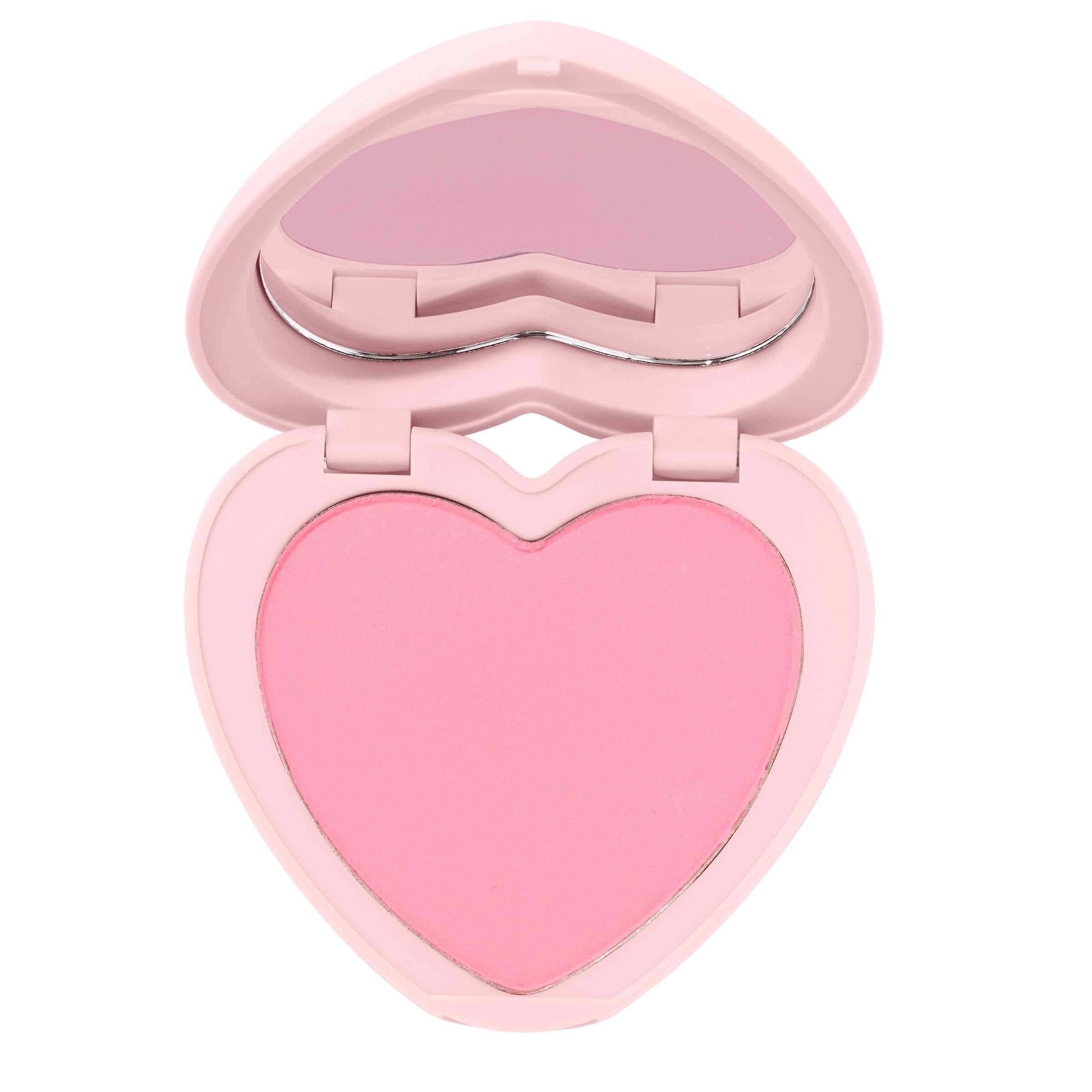 ColourPop Silky Powder Blush en compacto con corazón para retoques diarios
