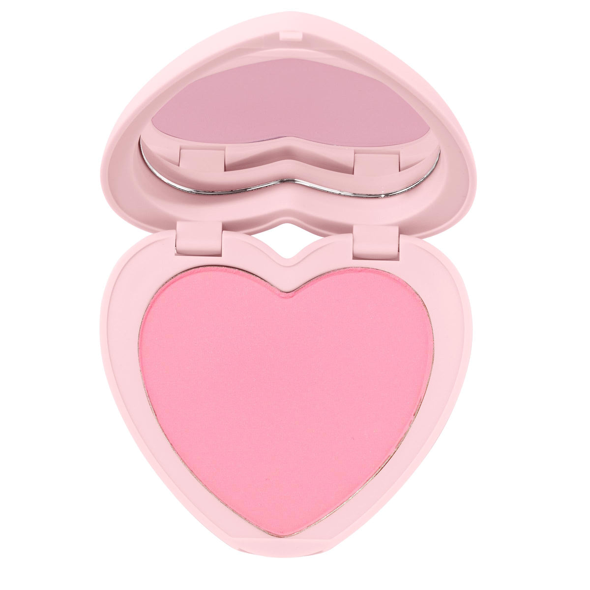 ColourPop Silky Powder Blush en compacto con corazón para retoques diarios