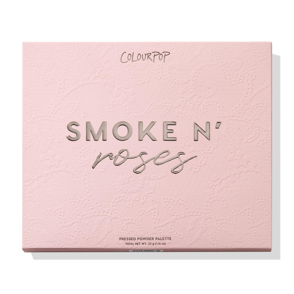 ColourPop Smoke N Roses on-eye look features rose and charcoal hues for dramatic nights.
