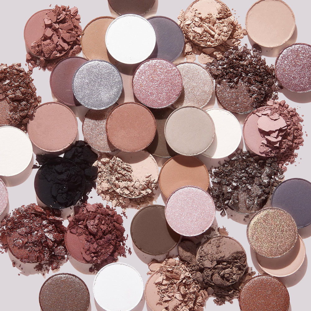 ColourPop Stone Cold Fox palette swatches reveal rich color payoff across 30 shades.