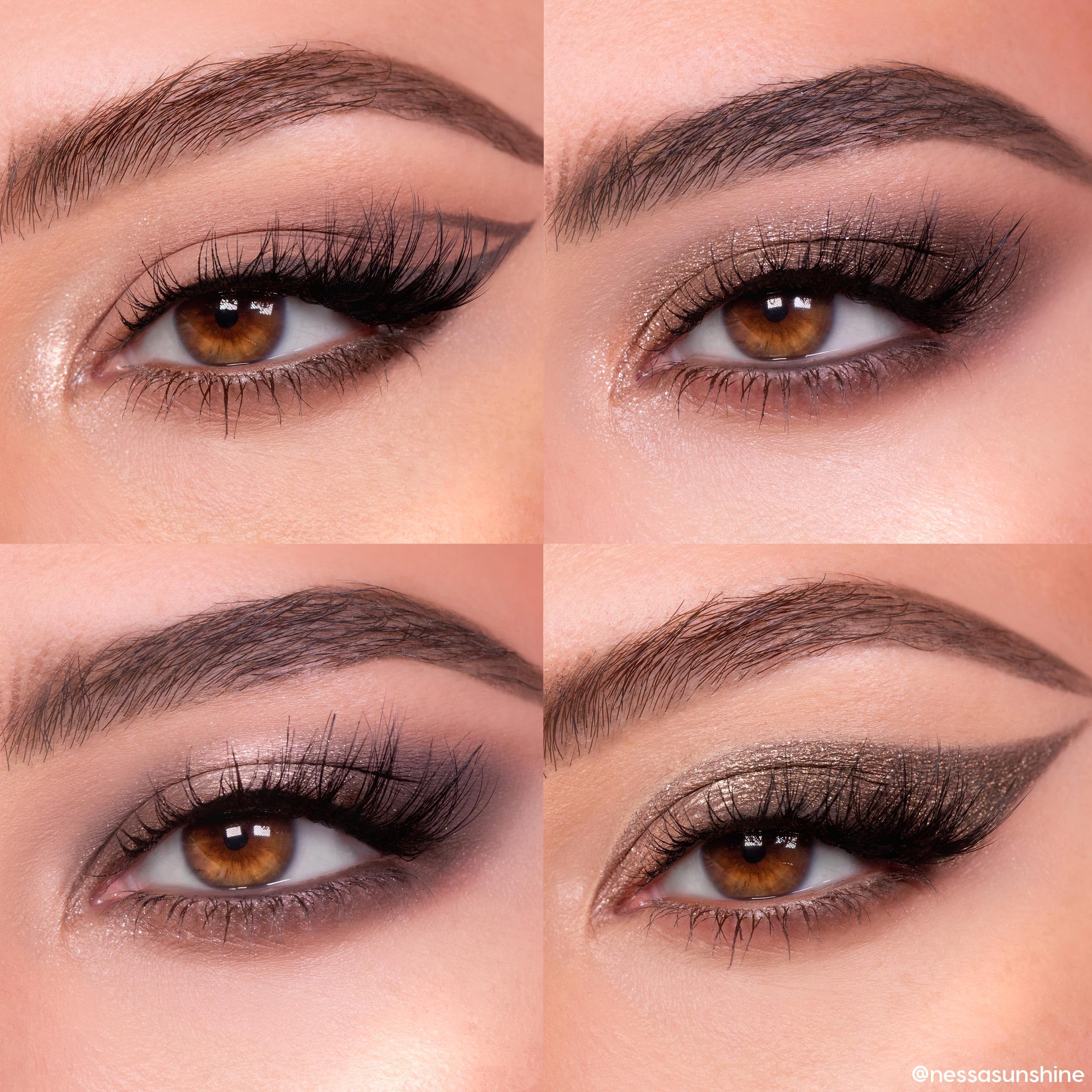 ColourPop Taupe: aplicación con pinceles planos para mayor color.