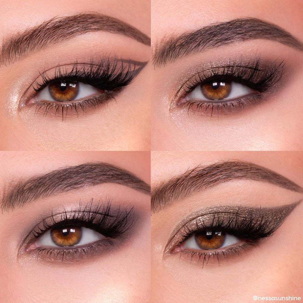 ColourPop Taupe: aplicación con pinceles planos para mayor color.