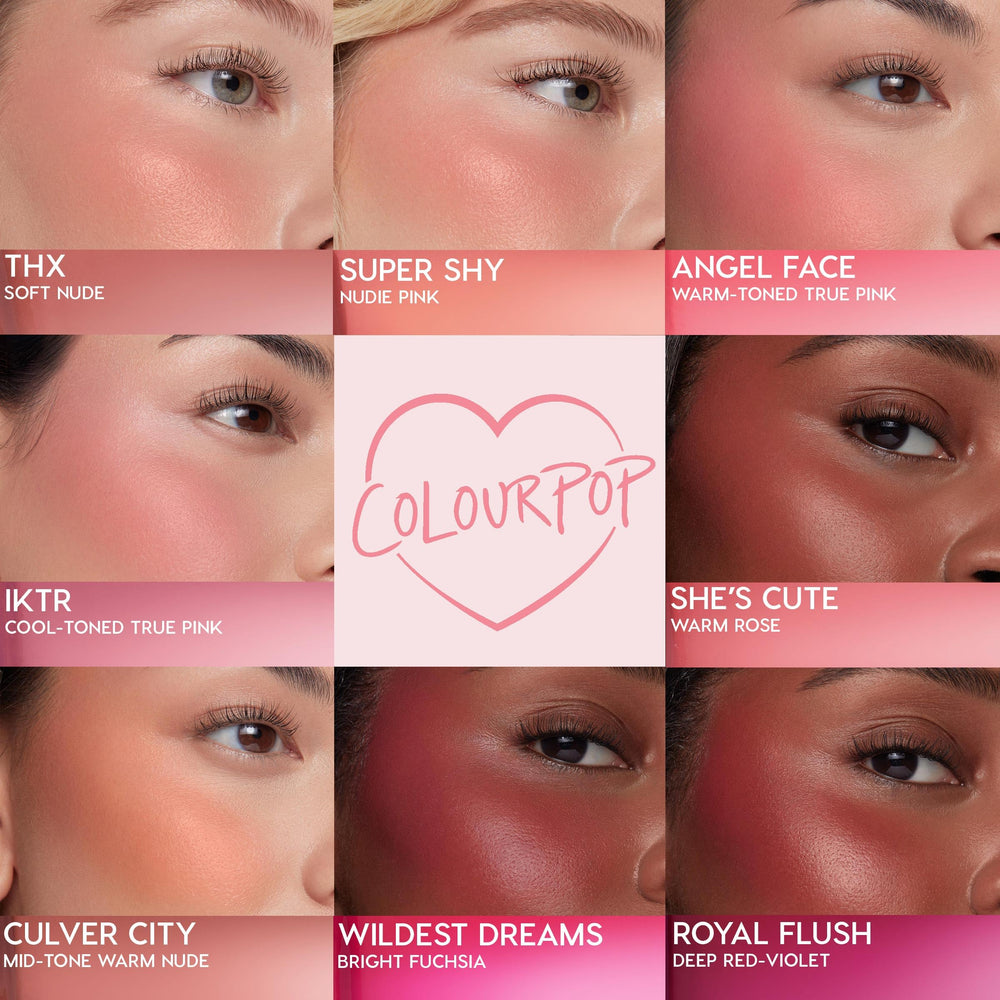 ColourPop Weightless Liquid Blush application demo for buildable color
