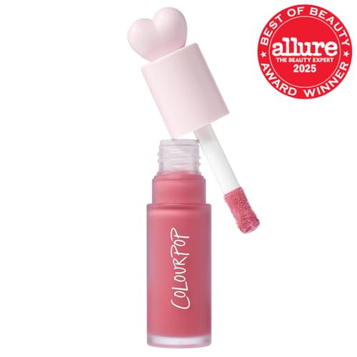 ColourPop Weightless Liquid Blush doe-foot applicator ready for precise application
