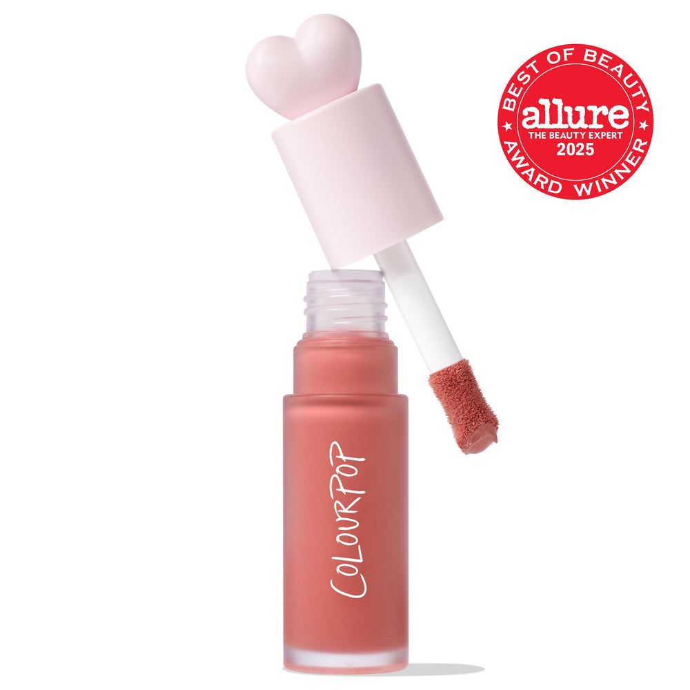 ColourPop Weightless Liquid Blush doe-foot applicator ready for precise application
