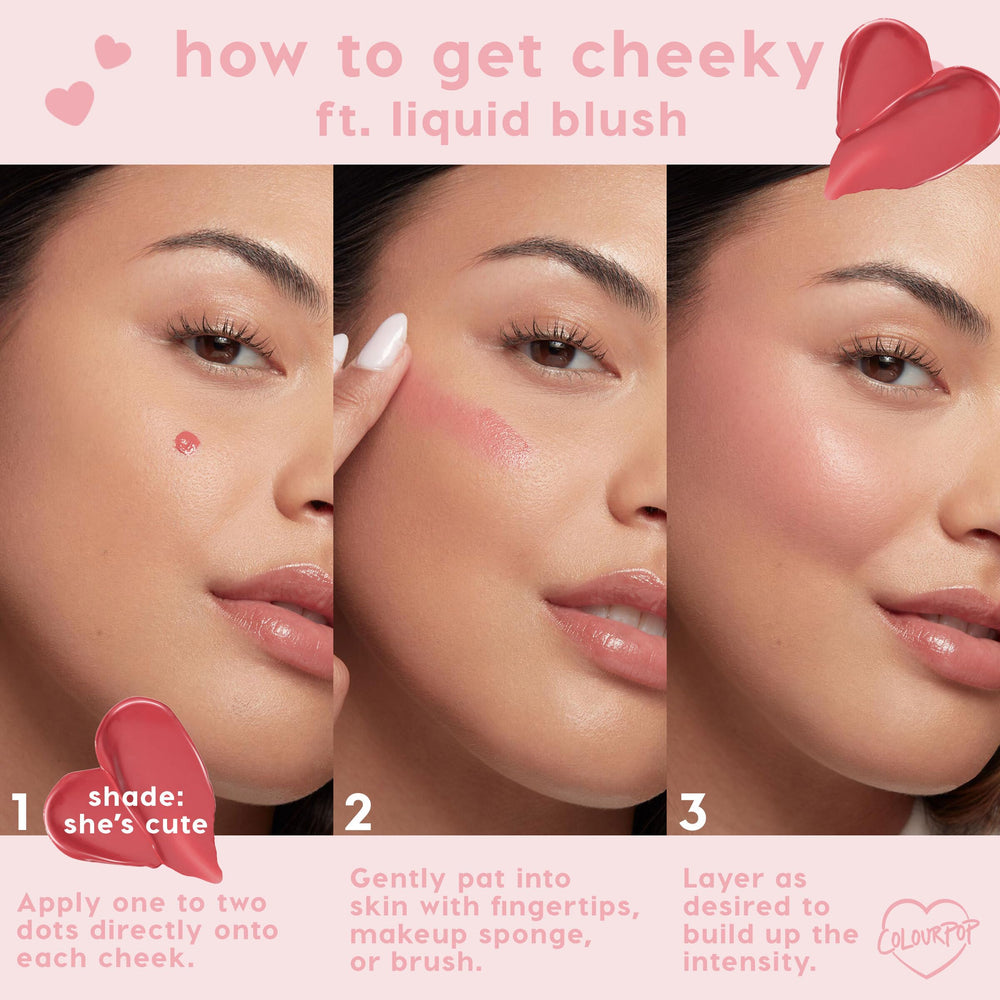 Under-foundation application for a natural blush-from-within finish.