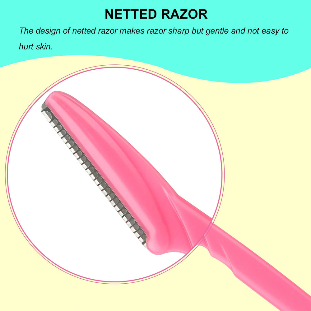 Colovis face razor with stainless steel blade tip provides precise, gentle hair removal.