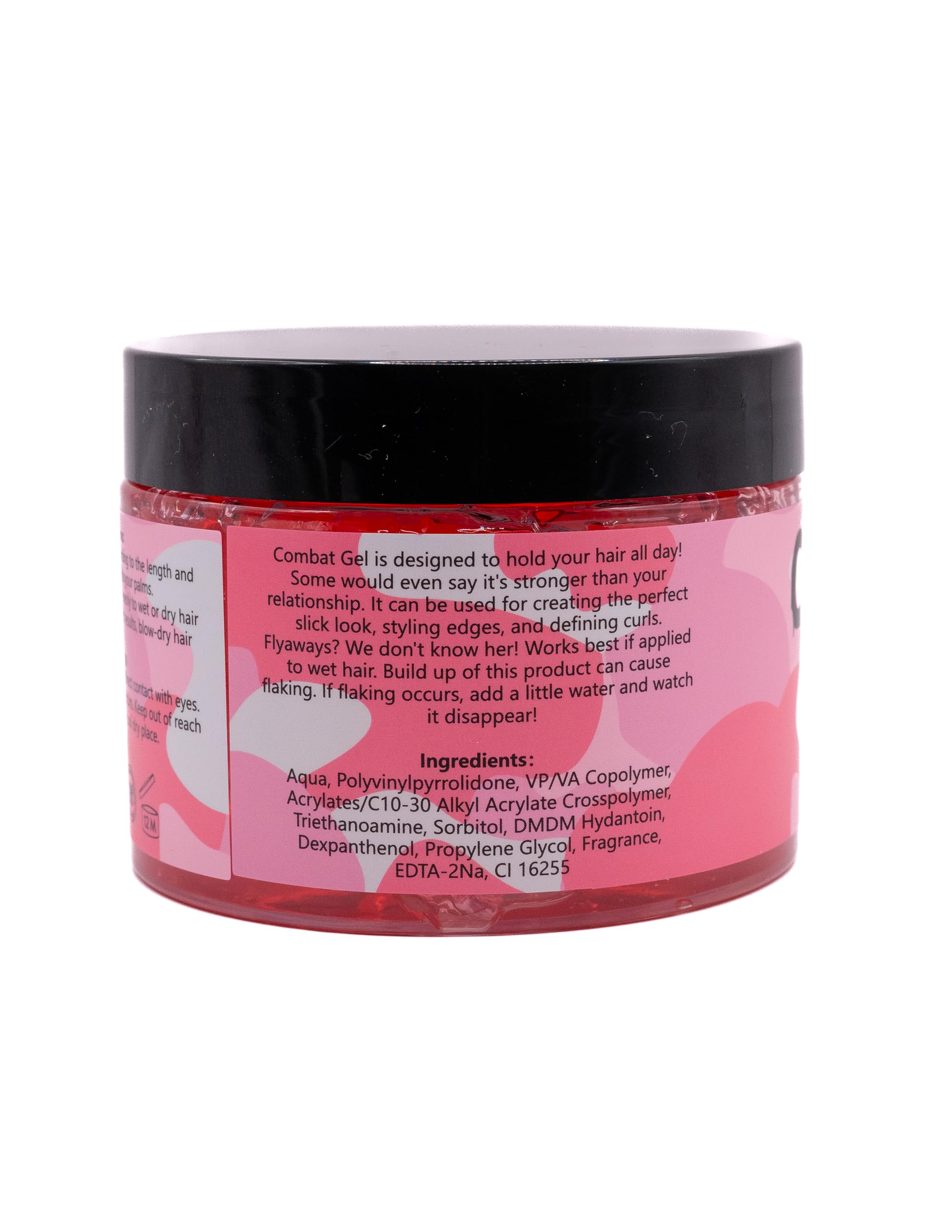 Combat Gel bordes fijados para rizos definidos y estilo duradero.