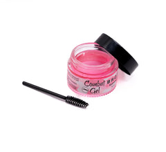 Gel Combat para cejas Rosa: aplicación precisa para fijado duradero.