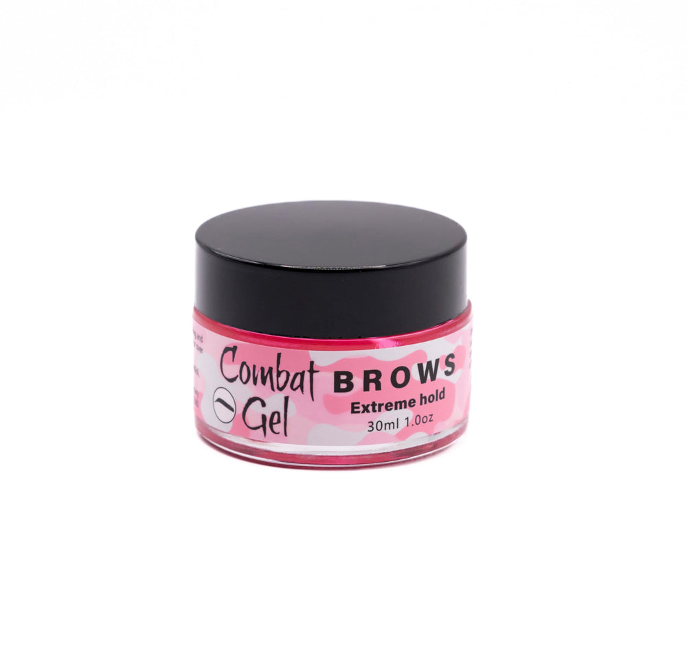 Gel Combat para cejas Rosa: fijador duradero para cejas definidas.