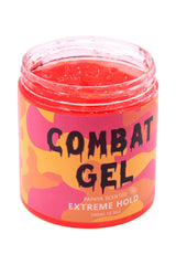 Combat Gel papaya styling close-up illustrating flexible hold and easy application.
