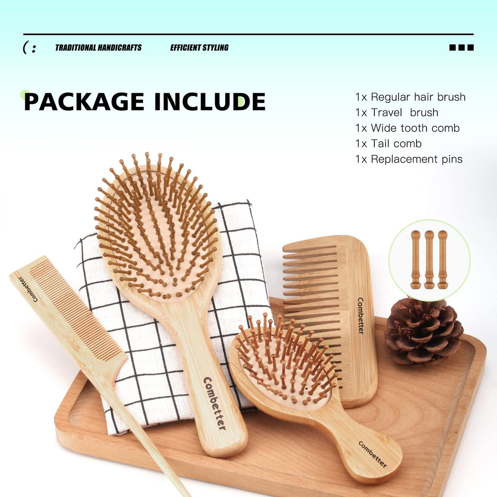Eco-friendly bamboo material reduces friction for smoother brushing.