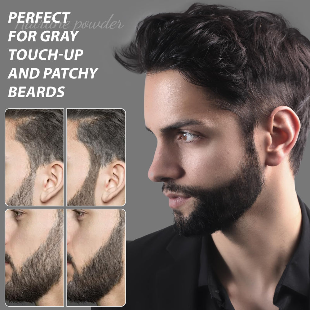 Comdian hairline powder cotton swabs included for touch-ups and cleanup.