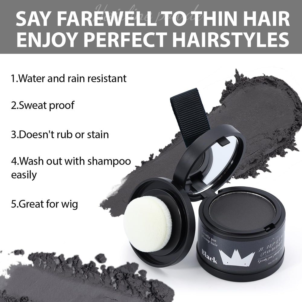 Comdian hairline powder travel case keeps products organized.