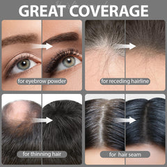 Comdian hairline powder bottle duo for fast gray root coverage.