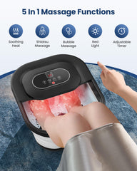 COMFIER foot spa temperature control with adjustable heat for comfort.