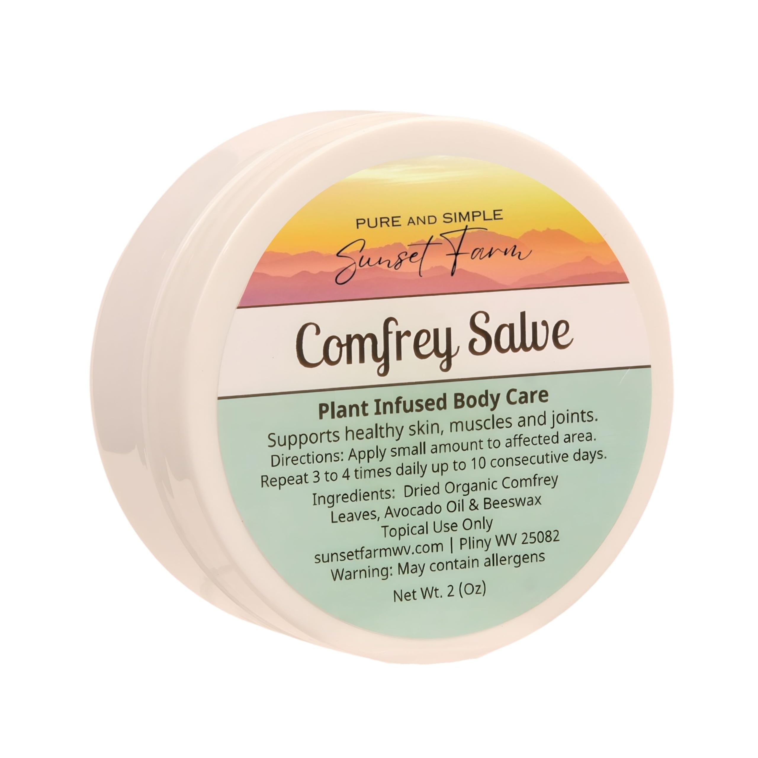 Comfrey Salve para mochila, uso diario de piel